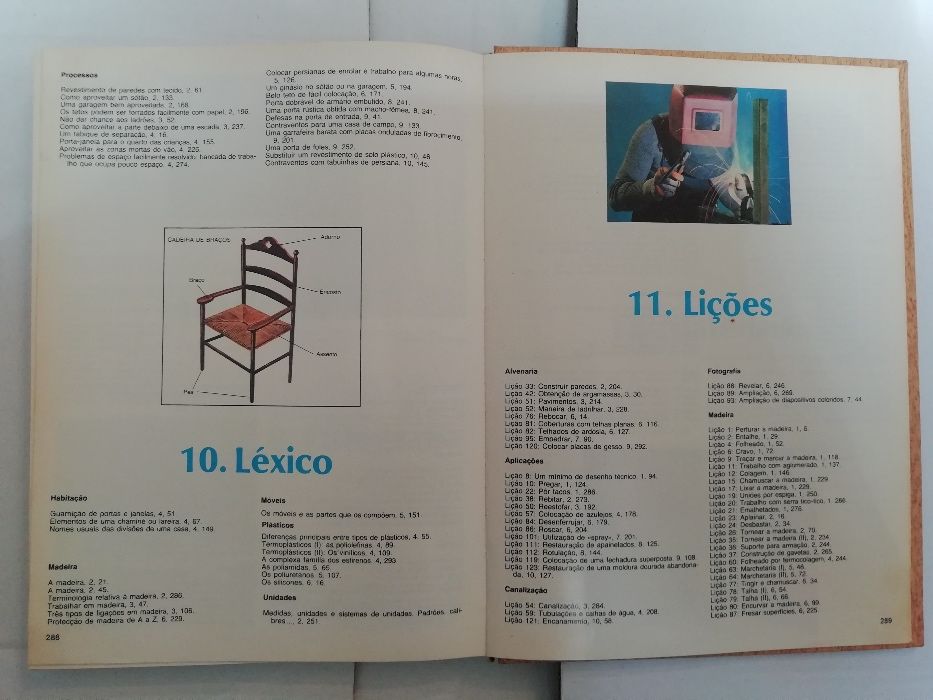 Coleção de livros sobre bricolage