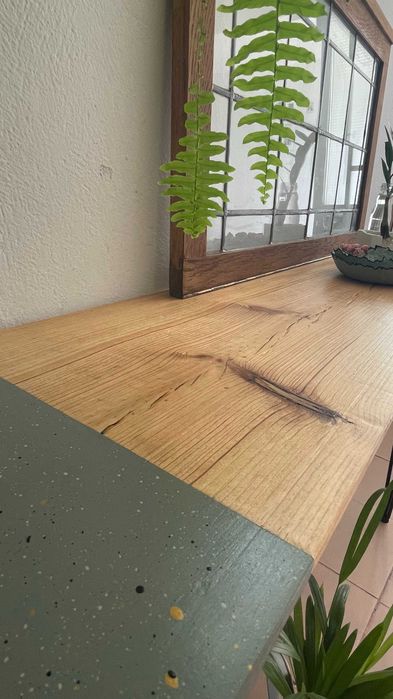 Mesa consola de madeira (recuperada)