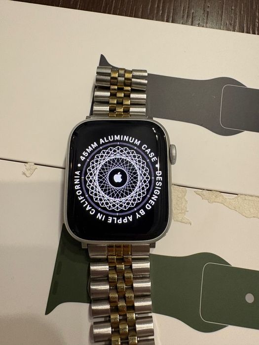 Apple Watch 9 45mm silver GPS jak nowy