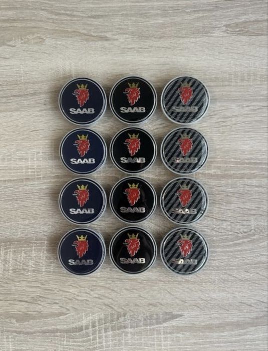 Conjunto 4 Centros Saab 63mm