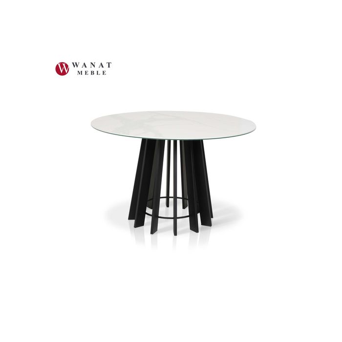 Stół Spiek Kwarcowy Okrągły Fi 110 cm Wanat Meble