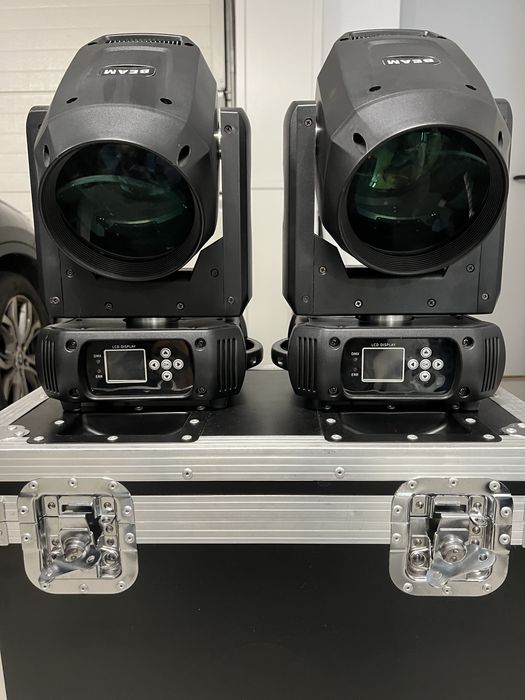 2x Moving Head Led Beam 200 w + Flightcase