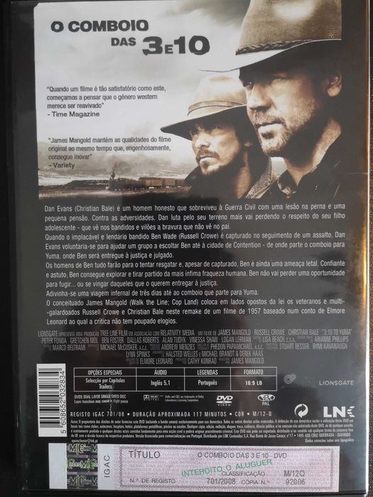 DVD "O Comboio Das 3 E 10"
