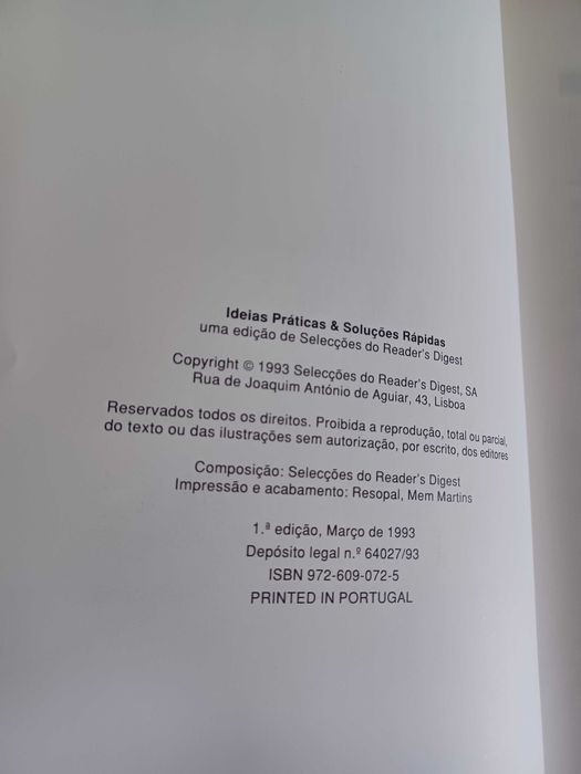 Ideias Práticas e Soluções Rápidas . Selecções do Reader's Digest64586265009795124