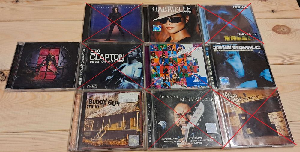 Płyty CD  audio ,  blues , dance , pop , electro
