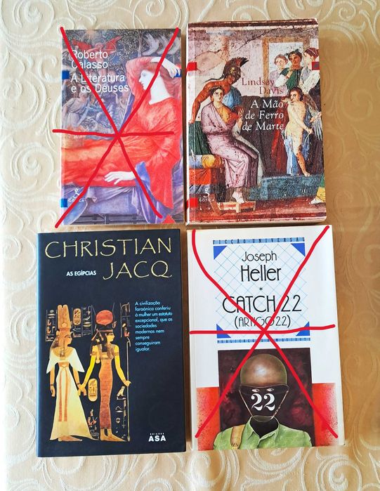 Obras de Lindsey Davis e Christian Jacq