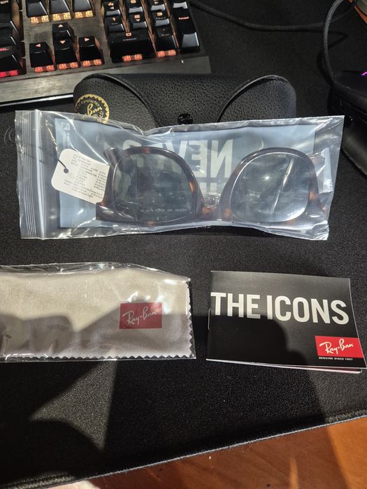 Óculos de sol Ray-Ban Wayfarer RB2140 em cor tartaruga (havana), unissex.