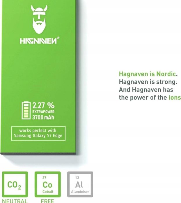 HAGNAVEN bateria akumulator do Samsung Galaxy S7 EDGE – 3700mAh