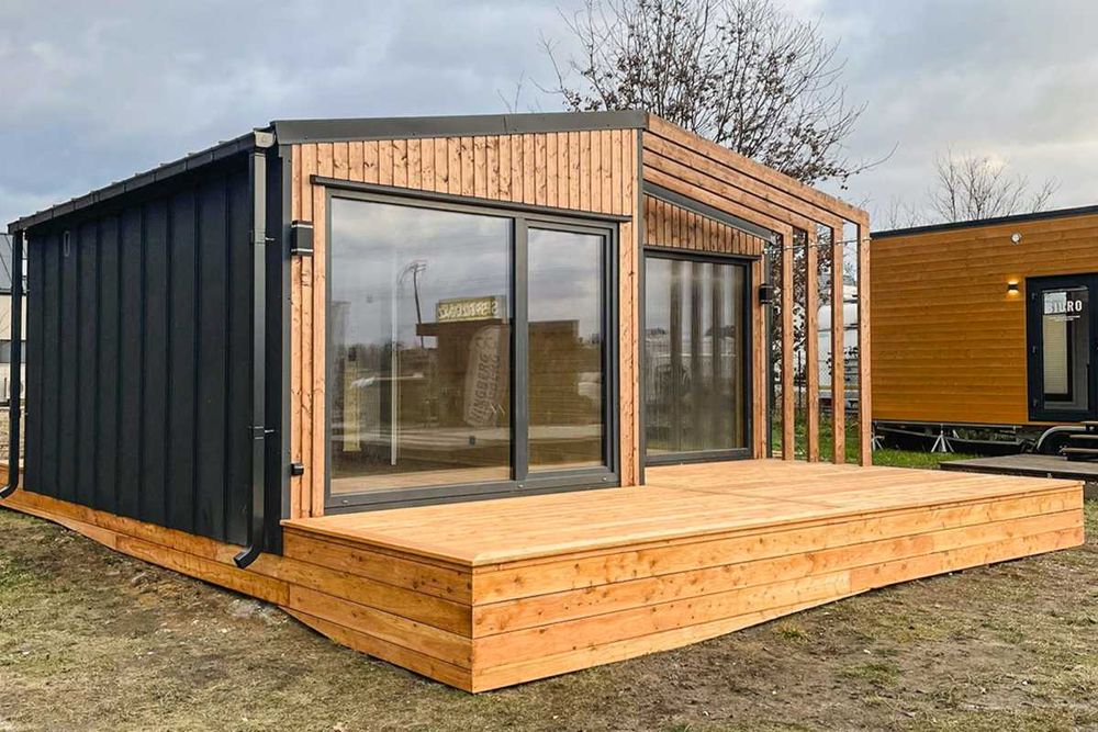 Domek modułowy, całoroczny, drewniany, domek letniskowy 35 m2