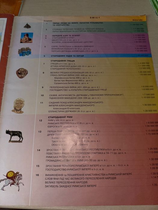 Атлас. Історія Стародавнього світу. 6 клас