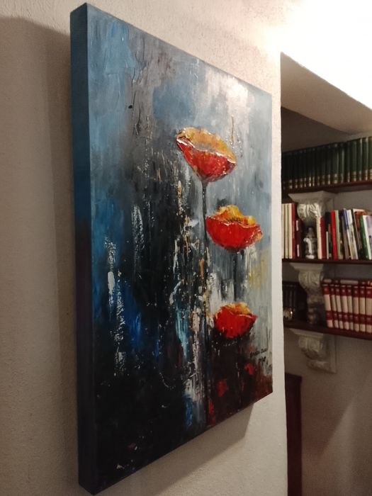 Óleo sobre tela "As Papoilas"