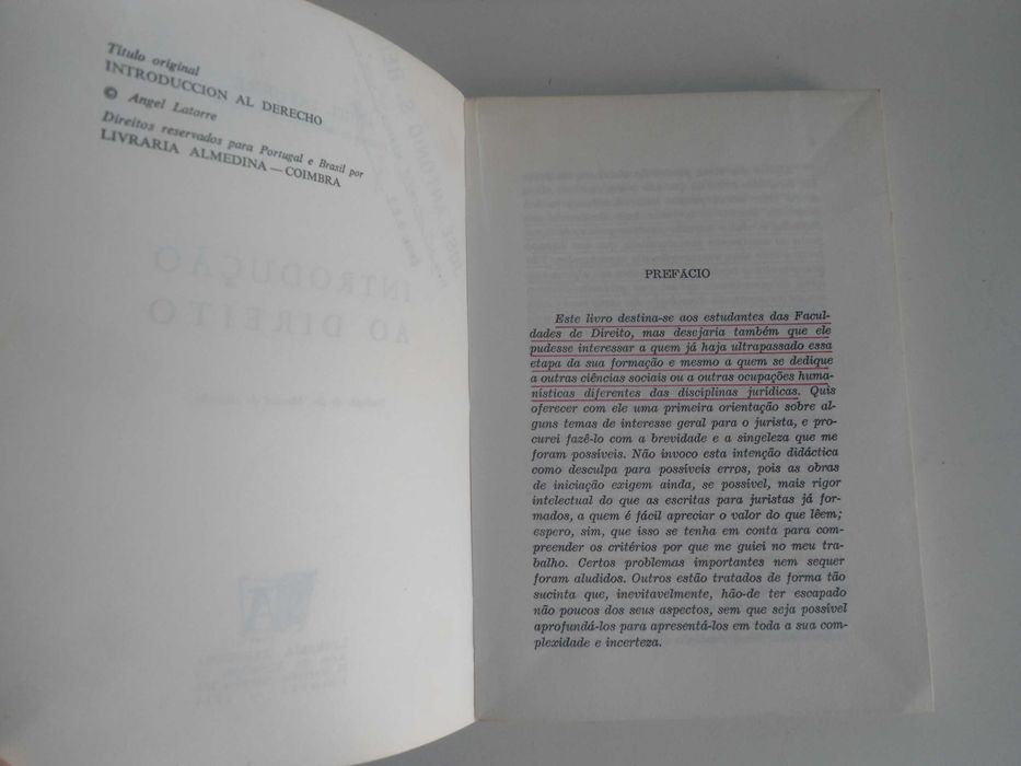 Introdução ao direito por Angel Latorre