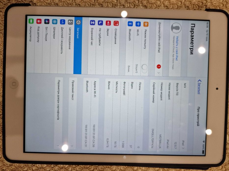 ipad air A1474 16 ГБ