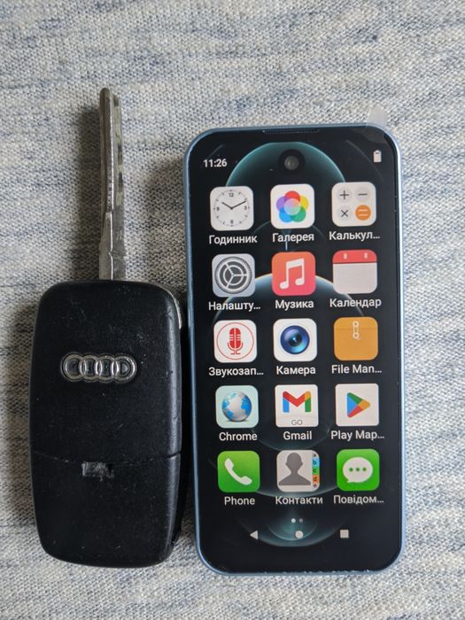 Міні-смартфон Soyes XS19 — Android 10, 2/16 ГБ, 2000 мАг, 3.88", blue