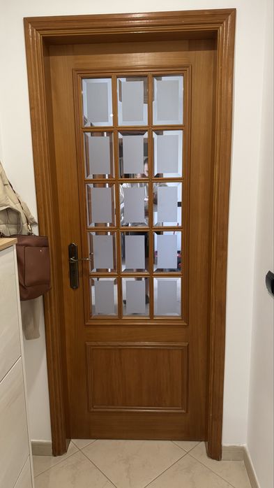 Porta interior com vidros