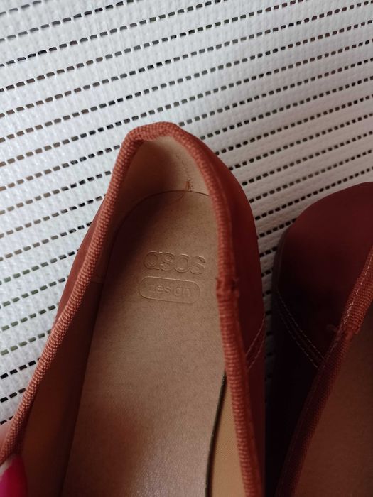 (40) ASOS/ Brązowe baleriny biznesowe z Londynu, NOWE