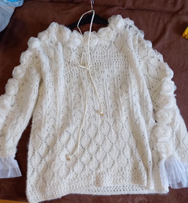 Нова святкова в*язана кофтинка оверсайз.