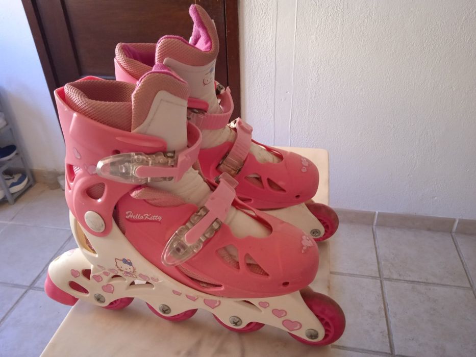 Patins em linha da HELLO KITY com pouco uso