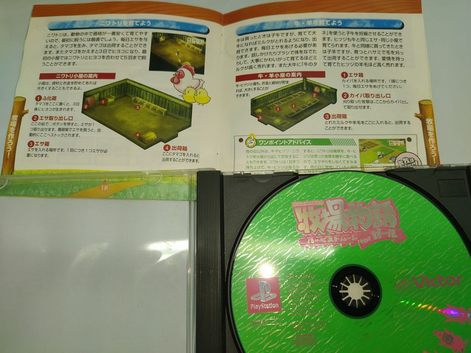 Ps1 psx one PlayStation Harvest Moon for Girls NTSC-J SLPS03087