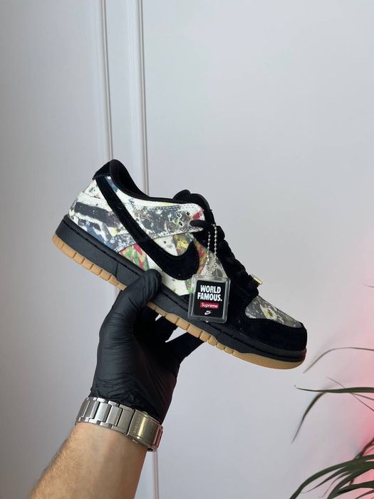 МЕГА ХІТ! Nike SB Dunk Low x Supreme Rammellzee 40 41 42 43 44 45 данк