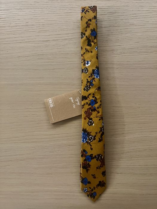 Krawat bawelniany Asos, szer. 5 cm