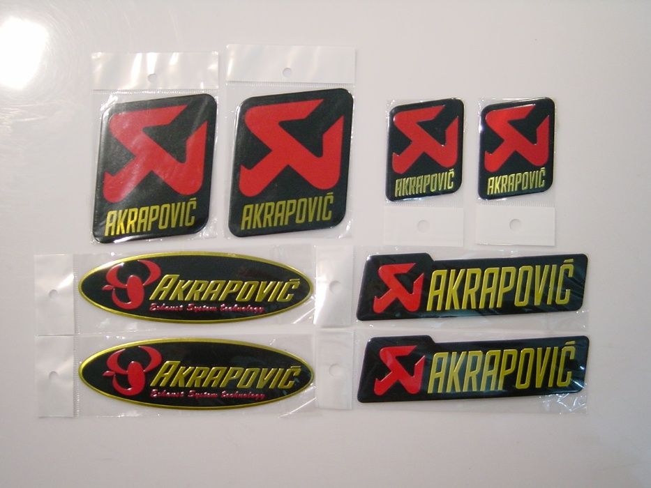 Autocolantes metálicos para ponteiras de escape