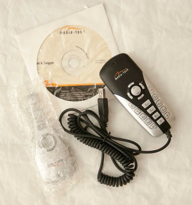 Media-Tech CALLER LITE MT4202S VoIP Phone SKYPE Telefon Retro Windows