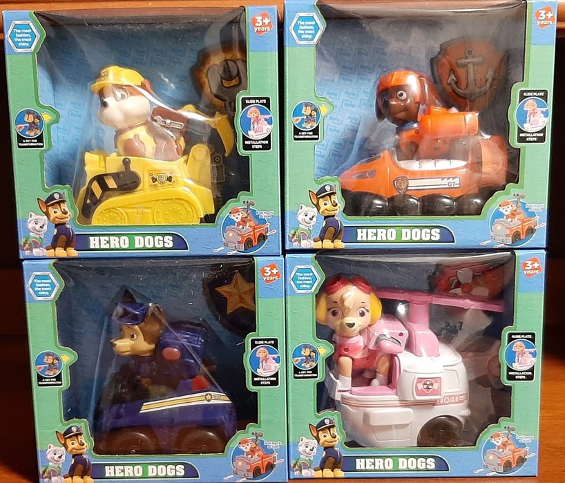 Герої щенячий патруль, транспорт, світло, звук, рух