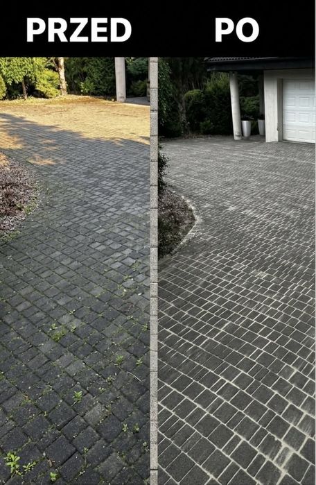 Mycie czyszczenie kostki brukowej i elewacji