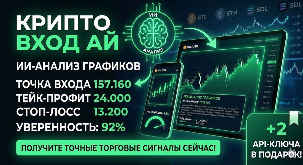 Готовий AI-сервіс для аналізу криптовалют (Saas на React/TS) + 2 API Ключа (тест)