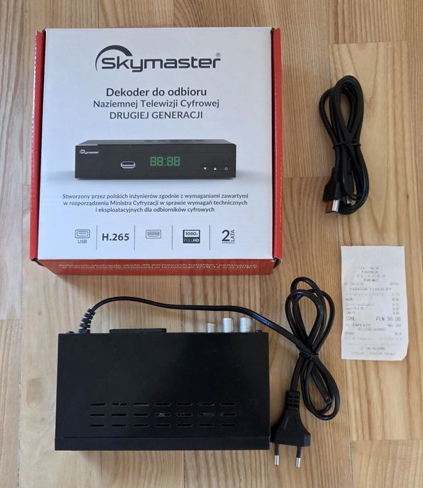 Dekoder DVBT Skymaster na Gwarancji