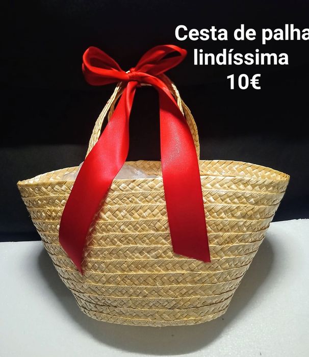 Cesta de palha lindíssima