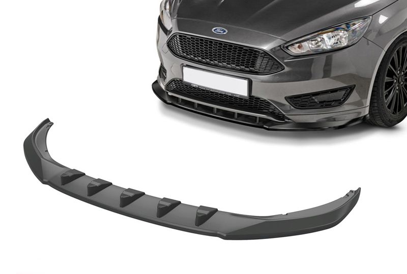SPOILER DIANTEIRO PRETO BRILHO FORD FOCUS MK3 2015-2018 STLINE