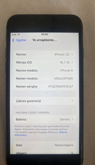Iphone 8 bez gwarancji