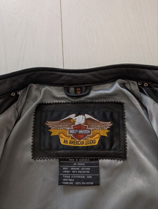 Шкіряна мотокуртка Harley Davidson leather jacket, розмір Wmn M