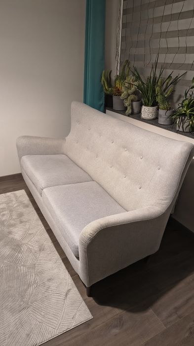 Kanapa sofa uszak  3 osobowa szara