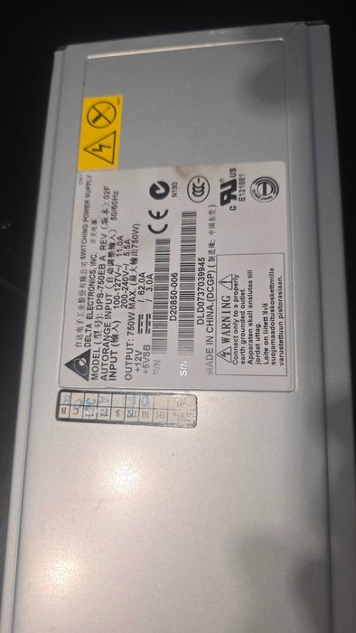 Zasilacz serwerowy Delta DPS-750AB A rev 02F 750W (D20850-006)