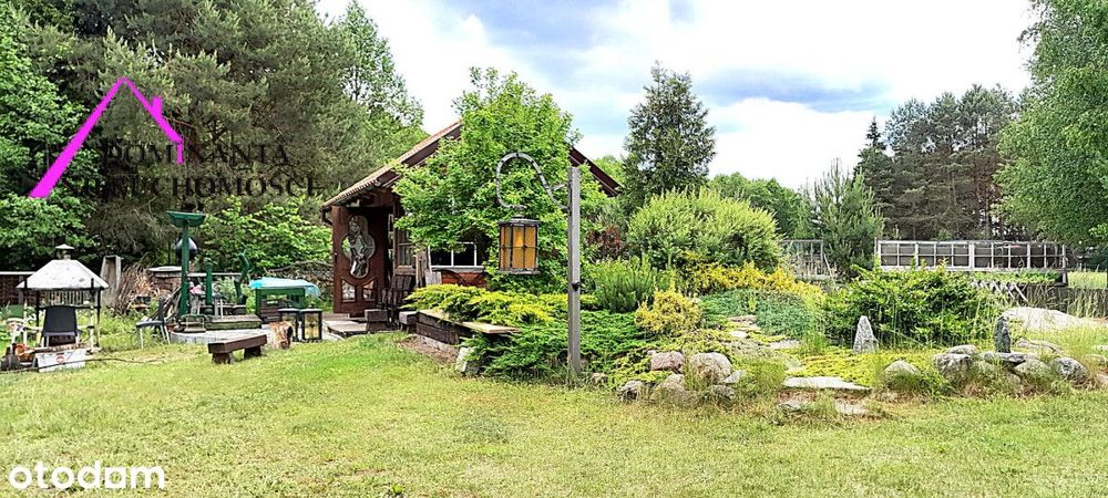 Działka przy lesie, blisko jeziora z WZ na dom