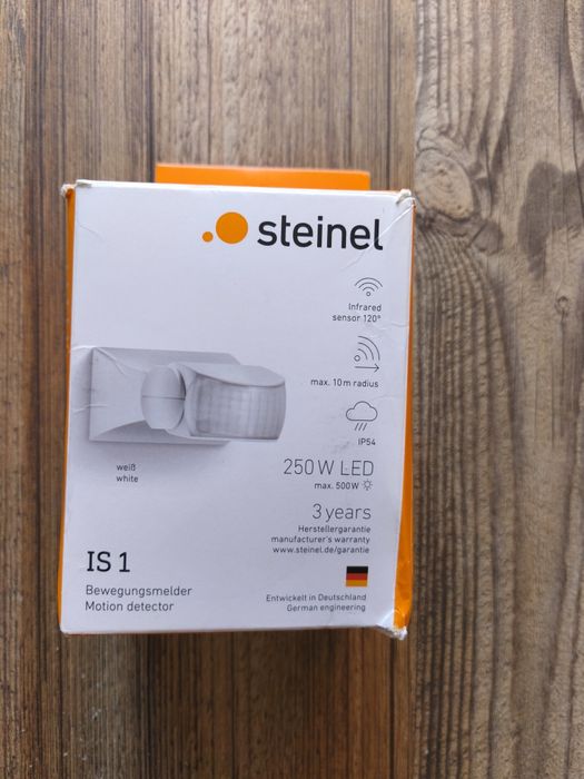 Sensor de Movimento Steinel IS1 Infravermelho 120° – Novo