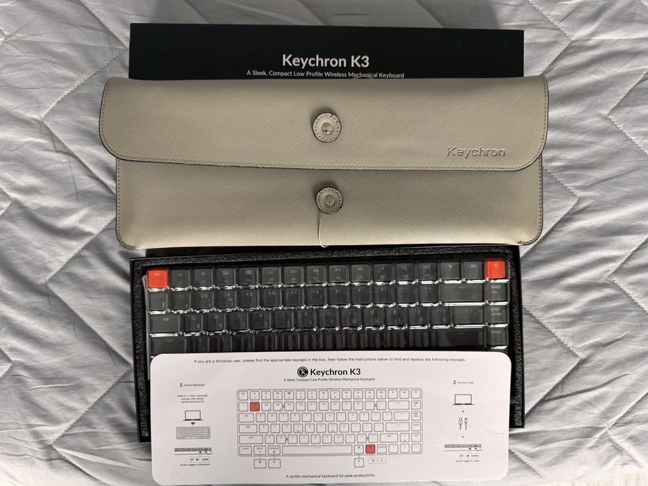 Клавіатура Keychron k3 ідеал + фірмовий чохол