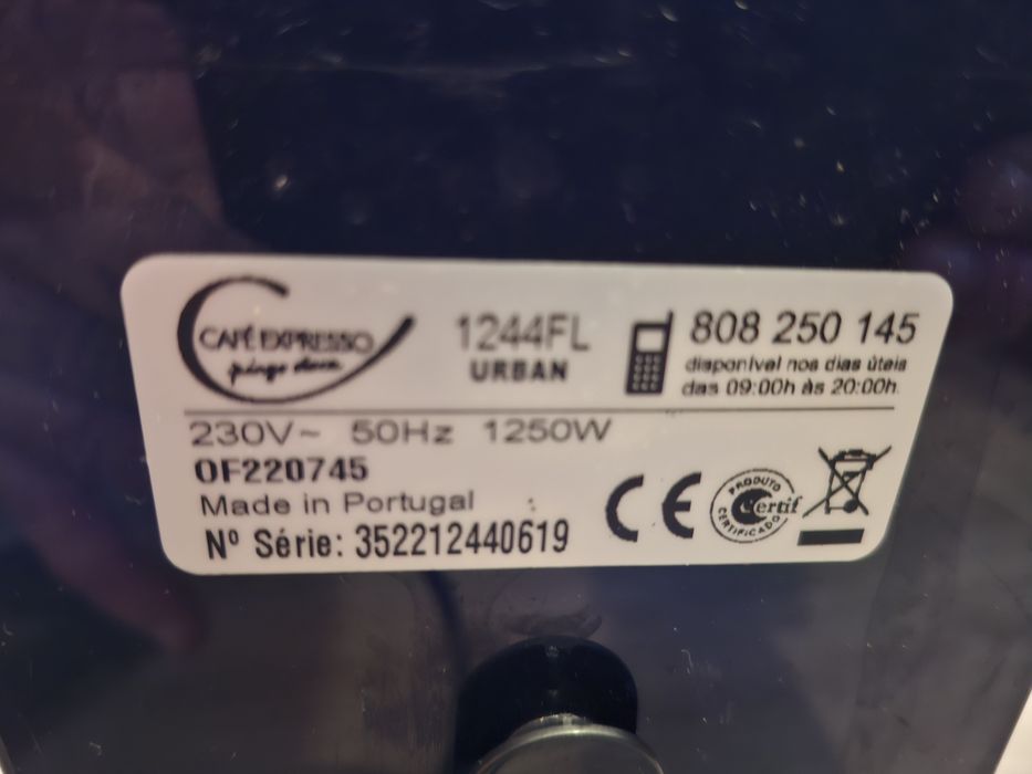 Maquina cafe Pingo 0F220745 em peças