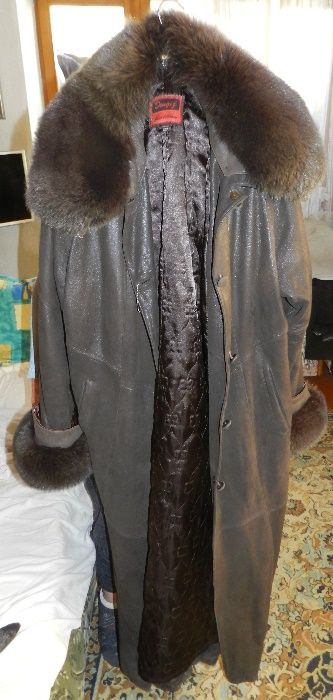 Пальто женское кожаное (овчина)