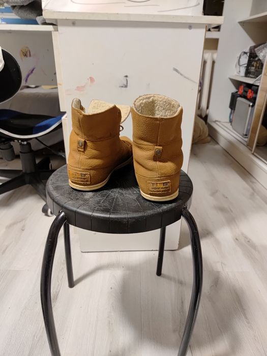 Buty śniegowce damskie skórzane Hub rozmiar 37