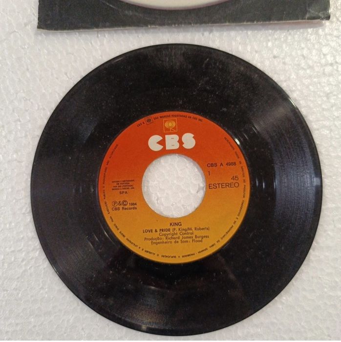 King Love & Pride PT 1984 CBS Disco Vinil Single 7" 45 RPM