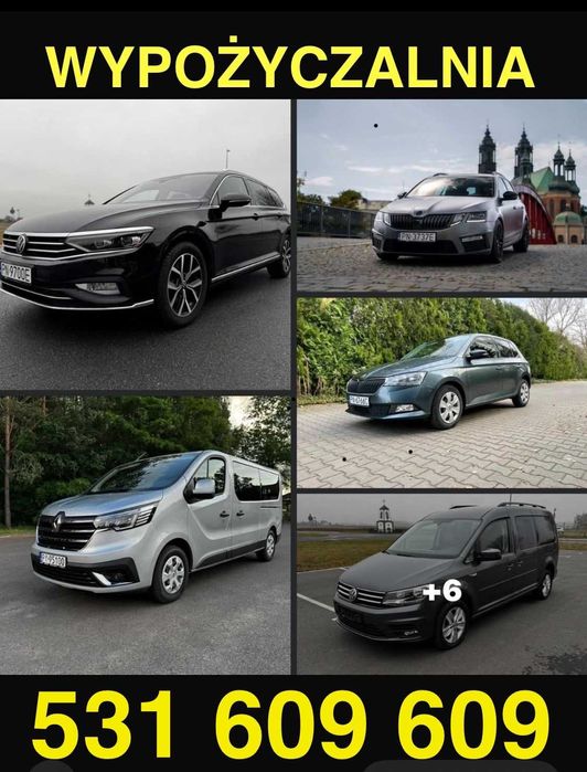 WYPOŻYCZALNIA SAMOCHODÓW KONIN busy i osobowe. Wynajem samochodu busa