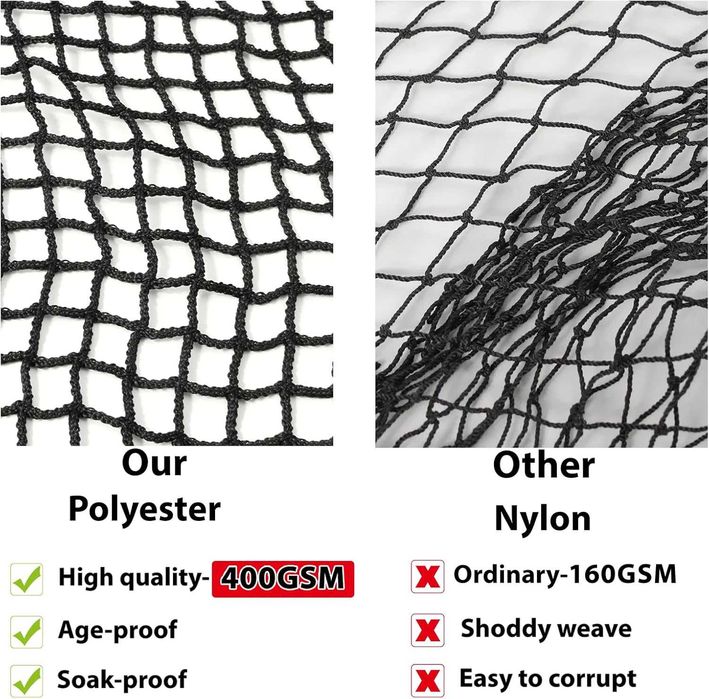 Emekian siatka do ćwiczeń golfowych wytrzymała przenośna do piłki 5x6m