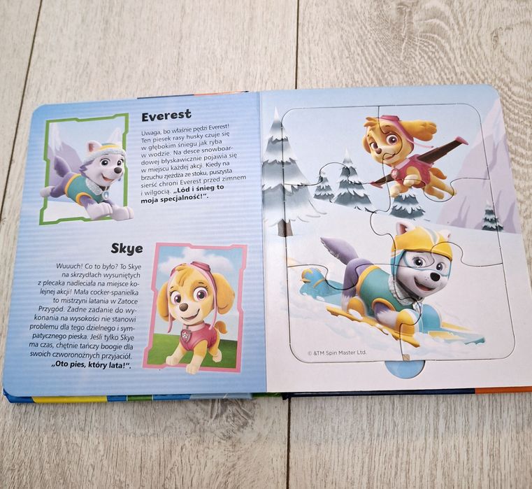 Książeczka z puzzlami Psi Patrol używana