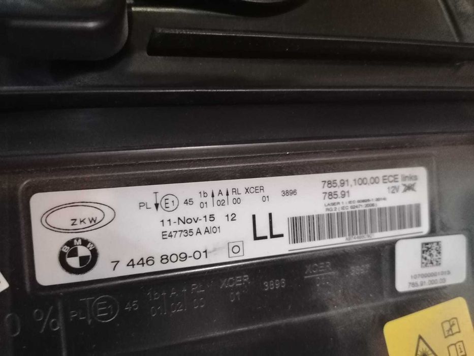 BMW i8 reflektor laser lewy prawy oryginał z gwarancją nowy lampa