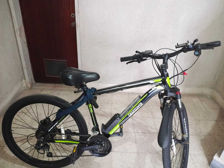 Deepower Bicicleta Elétrica 50km/h Com Carregador