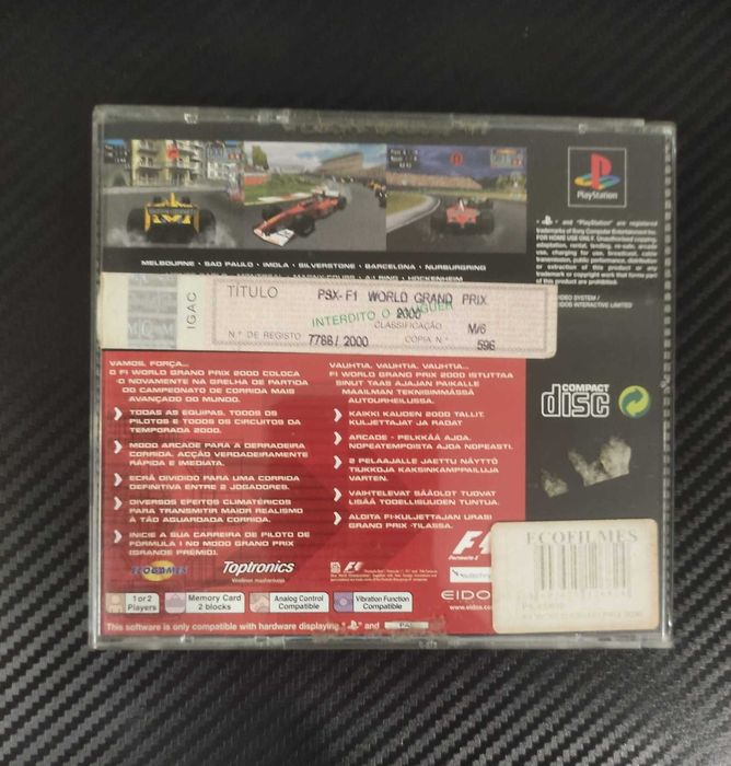 F1 World Grand Prix - PlayStation 1 (PS1)